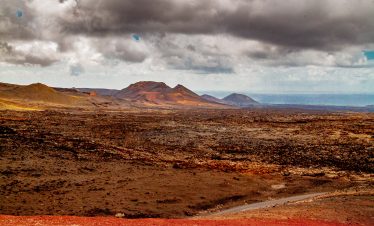 Lanzarote volcanic landscape of Timanfaya