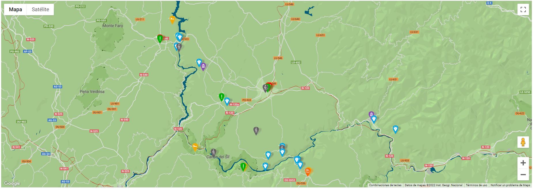 Map of the Ribeira Sacra