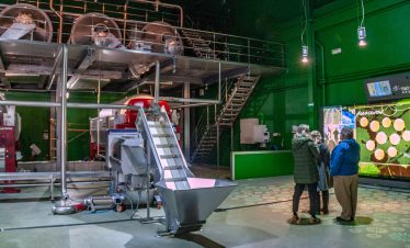 Terras Gauda grape processing area