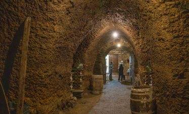 Orininal cave wineries in Valdeorras